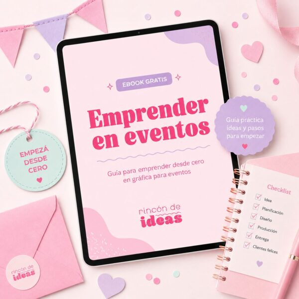Cómo empezar un emprendimiento de papelería para eventos | Ebook gratis