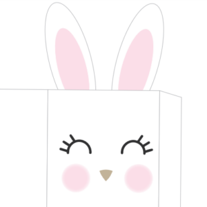 Caja Conejito : Para huevo de Pascua