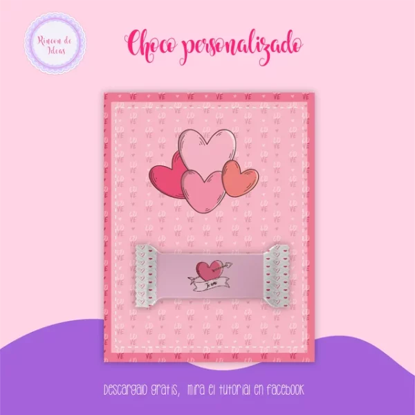Chocolate personalizado + cartón