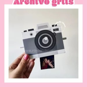 Caja cámara de fotos + tira de fotos