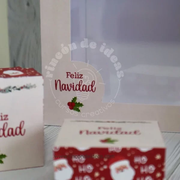 Set de cajas navideñas rojas — foto 4