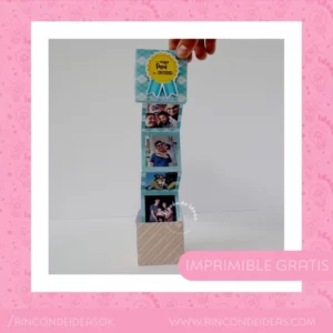 Caja con Tira de Fotos para el Día del Padre