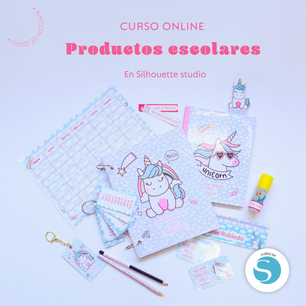 Productos Escolares en Silhouette Studio