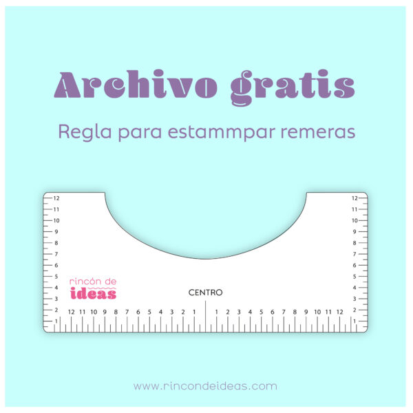 Regla para Sublimar Remeras Gratis