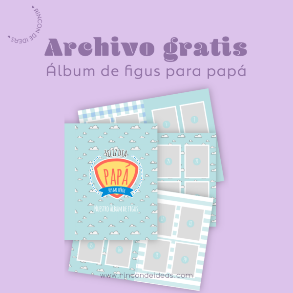 Álbum de figuritas para papá gratis | Día del Padre