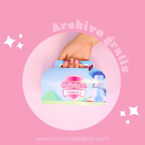 Caja maleta editable Gratis