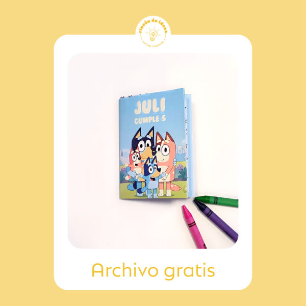 Plantilla gratis mini libro plegado