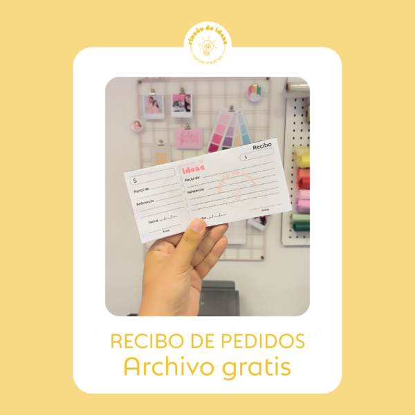 Recibo para pedidos GRATIS