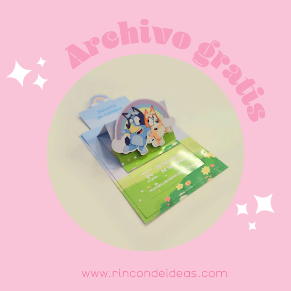 Tarjeta Deslizable: Molde Editable Gratis