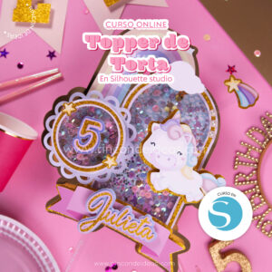 Topper de Torta en Silhouette