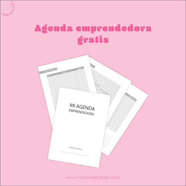 Agenda emprendedora gratis para imprimir | PDF A4