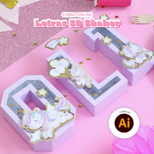 Letras 3D Shaker en Illustrator