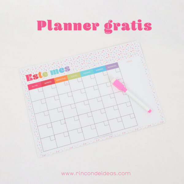 Planner Mensual Gratis