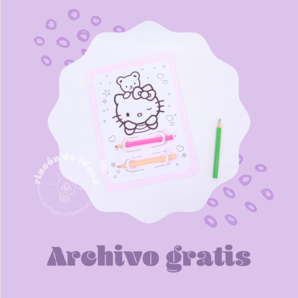 Lamina para pintar con Lápices - ARCHIVO GRATIS