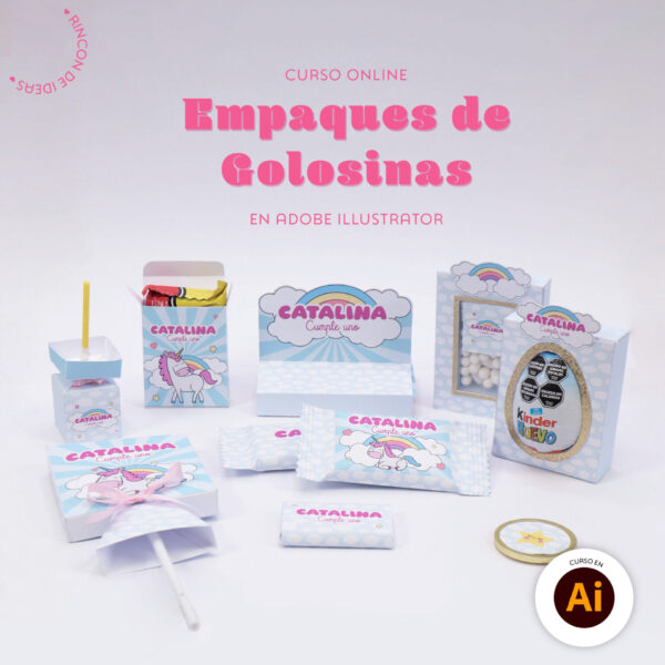 Curso Empaque de Golosinas en Illustrator