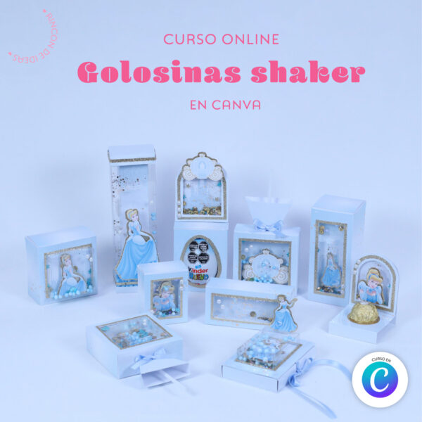 Empaque de golosinas shaker en Canva