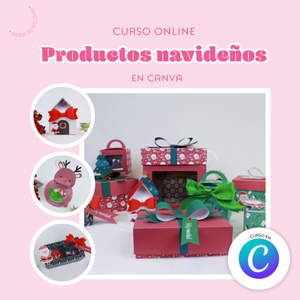 Portada de Productos Navideños en Canva