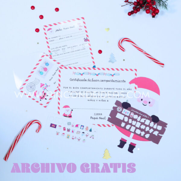 Carta de navidad + certificado de navidad gratis