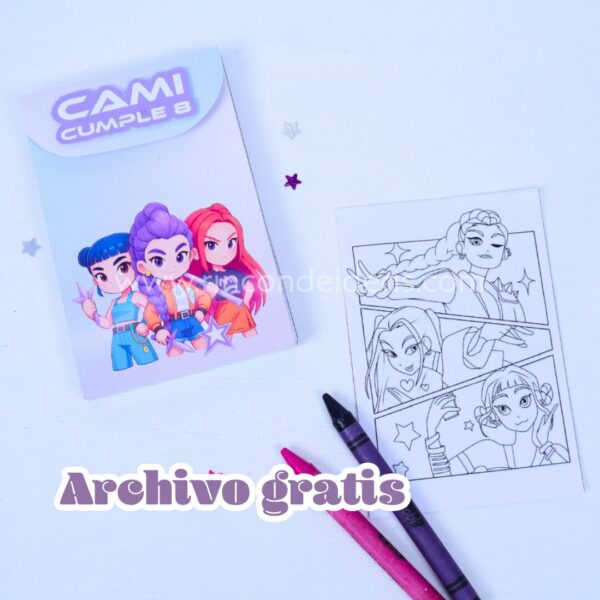 Molde de libreta para pintar gratis | Para imprimir