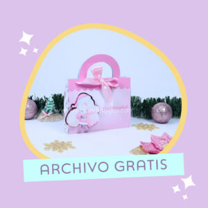 Cartera para sorpresita molde editable