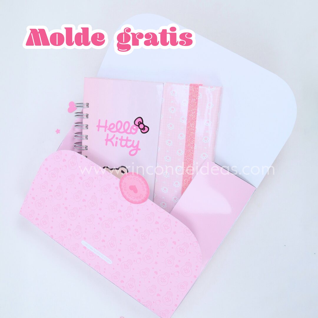 Caja para agendas gratis | Molde descargable