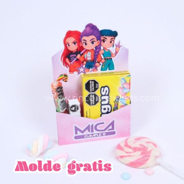 Molde de caja sobre gratis para imprimir | PNG A4