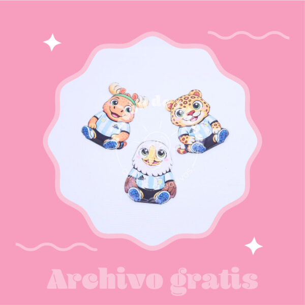 Personajes del Mundial con ojitos móviles ⚽👀✨