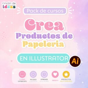 Pack Papelería Creativa en Illustrator