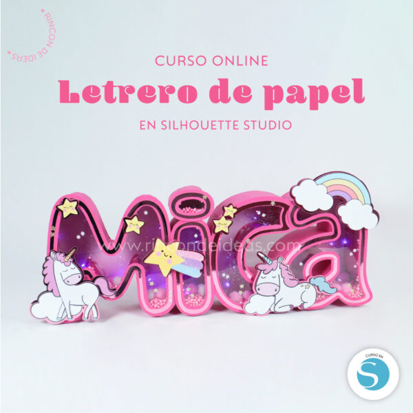 Portada de Letrero de papel en Silhouette