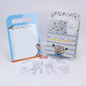 kit imprimible: pizarra con bolsillo dia del niño | 5 diseños